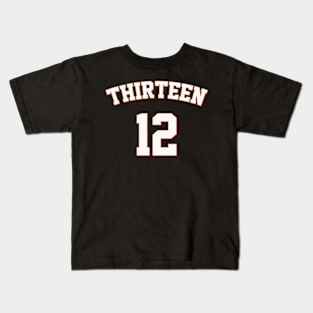 number Thirteen Jersey Kids T-Shirt